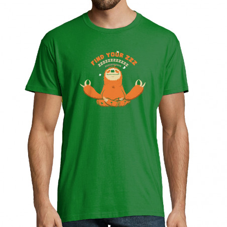 T-shirt homme "Paresseux Zen"