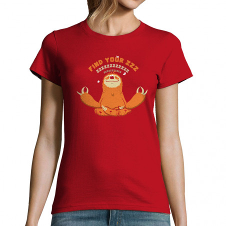 T-shirt femme "Paresseux Zen"