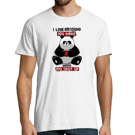 T-shirt homme "Panda shut up"
