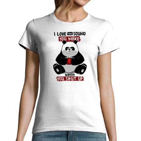 T-shirt femme "Panda shut up"