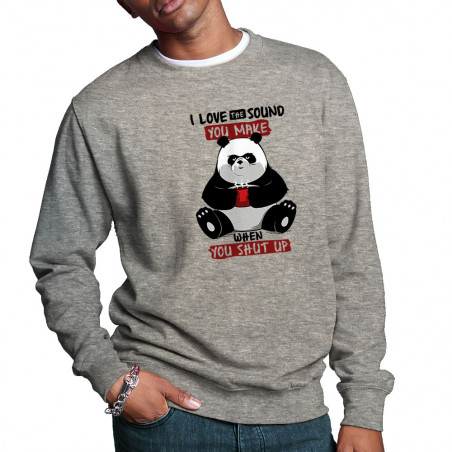 Sweat homme col rond "Panda...