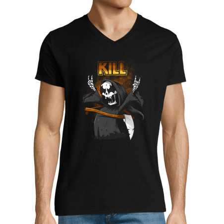 T-shirt homme col V "Kill...