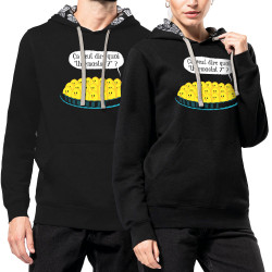 Sweat capuche à motifs unisexe noir et têtes de mort mexicaines Ça veut dire quoi thermostat 7 (Ted Boundy,Animaux,Humour,Fruits