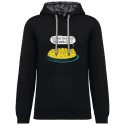 Sweat capuche à motifs unisexe noir et têtes de mort mexicaines Ça veut dire quoi thermostat 7 (Ted Boundy,Animaux,Humour,Fruits