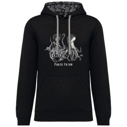 Sweat capuche à motifs unisexe noir et têtes de mort mexicaines Poulpes Fiction (Gondrax,Les Bébêtes,Animaux,Films/Séries)