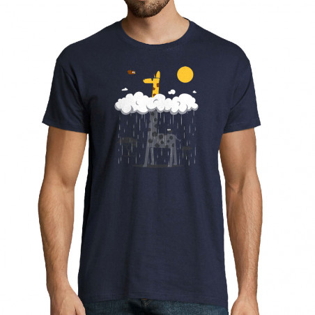 T-shirt homme "Girafe et...