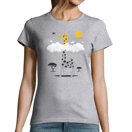 T-shirt femme "Girafe et...