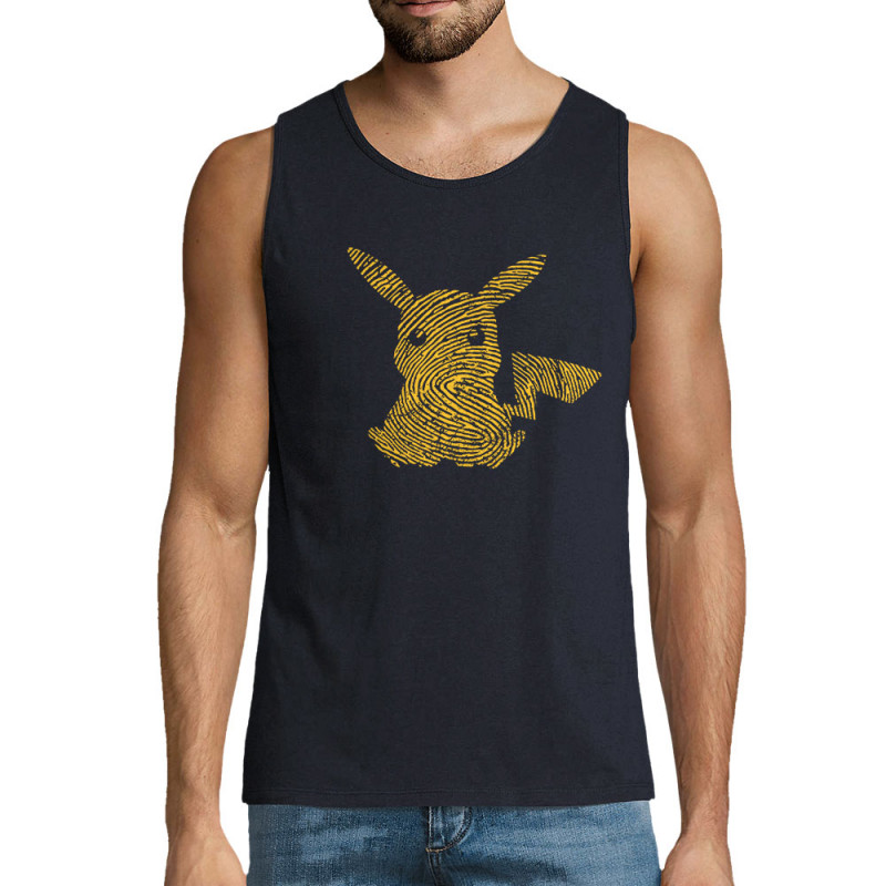Débardeur homme bleu marine Digital Pikachu (Le Duc,Jeux Vidéo / Geek,Manga Kawaï japan)