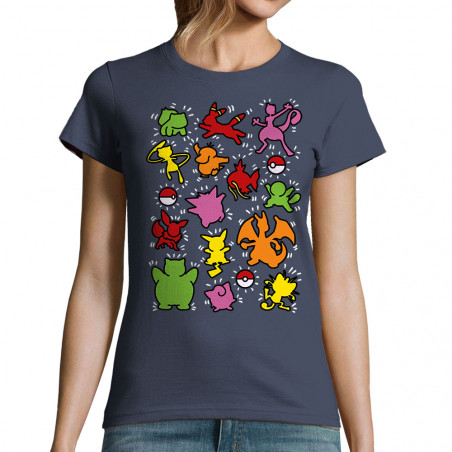T-shirt femme "Haring Pokemon"