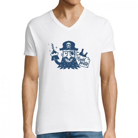 T-shirt homme col V "French...