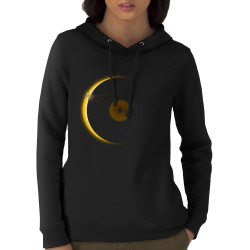 Sweat femme à capuche coton bio noir Sun Record (Le Duc,Divers)