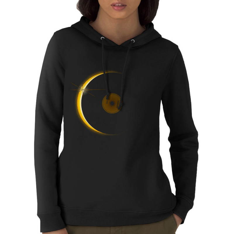 Sweat femme à capuche coton bio noir Sun Record (Le Duc,Divers)