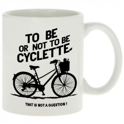 Mug blanc To be cyclette (Blacksquare,Vélo,Slogans Débiles)