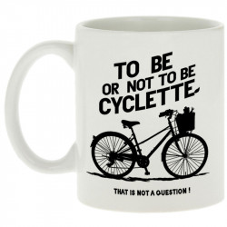 Mug blanc To be cyclette (Blacksquare,Vélo,Slogans Débiles)