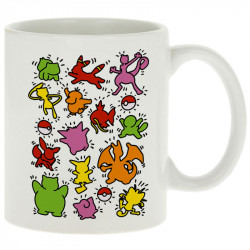 Mug blanc Haring Pokemon (Le Duc,Jeux Vidéo / Geek,Manga Kawaï japan)