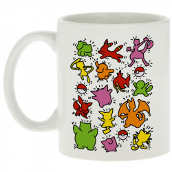 Mug blanc Haring Pokemon (Le Duc,Jeux Vidéo / Geek,Manga Kawaï japan)