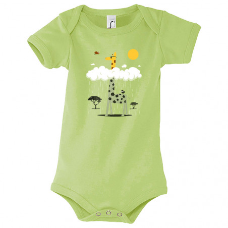 Body bébé "Girafe et pluie"