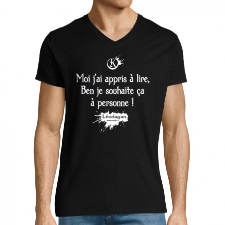 T-shirt homme col V "Moi...