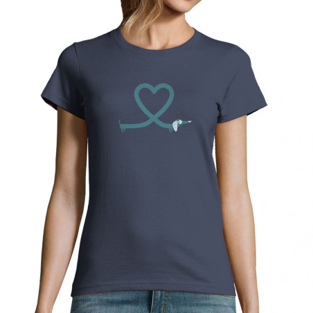 T-shirt femme "Teckel Love"
