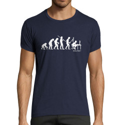 T-shirt homme fit bleu marine Geek Evolution (Gondrax,Evolution,Jeux Vidéo / Geek)