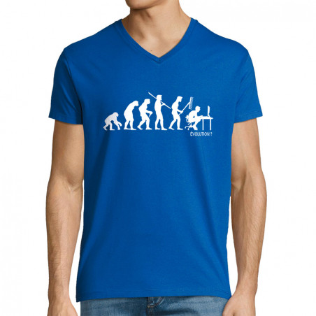 T-shirt homme col V "Geek...