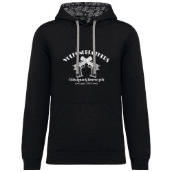 Sweat capuche à motifs unisexe noir et têtes de mort mexicaines Volfoni Brothers (Andy,Films/Séries,Les Tontons Flingueurs)