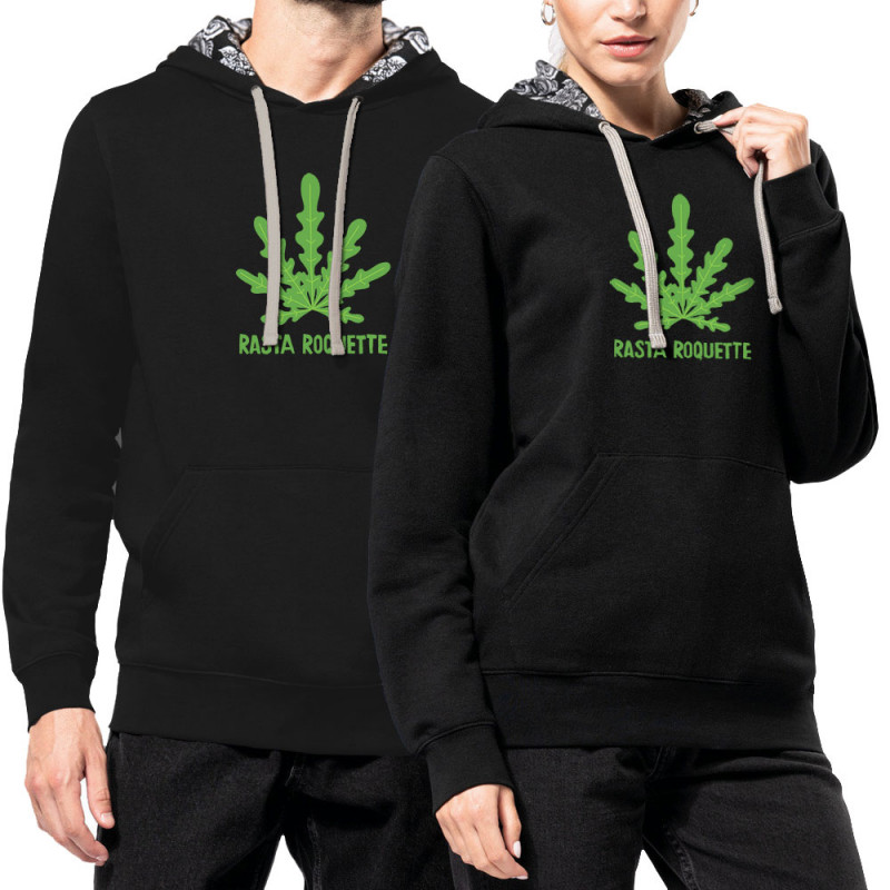 Sweat capuche à motifs unisexe noir et têtes de mort mexicaines Rasta Roquette (Alex Kidd,Humour,Reggae)