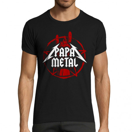 T-shirt homme fit "Papa Metal"