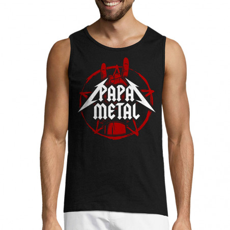Débardeur homme "Papa Metal"
