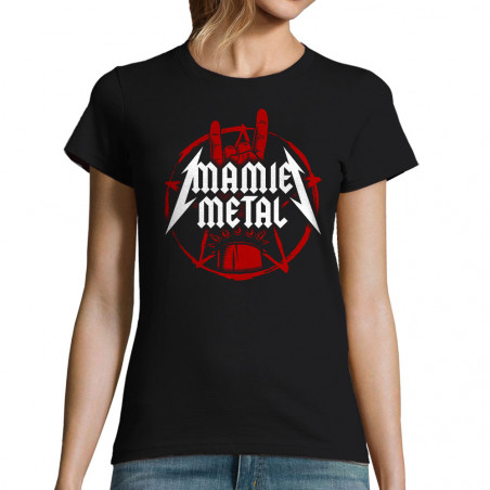 T-shirt femme "mamie Metal"
