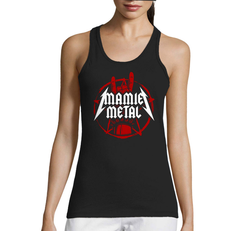 Débardeur femme noir mamie Metal (Gondrax,Humour,Papa Maman Papy Mamie,Fête des mères)