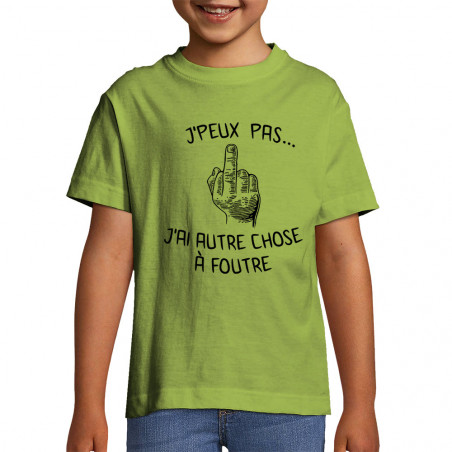 T-shirt enfant "J'peux pas...