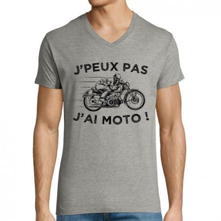 T-shirt homme col V "J'peux...