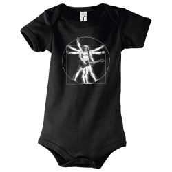Body bébé noir Vitruve Rock 2 (Gondrax,Homme de Vitruve,Rock & Punk)