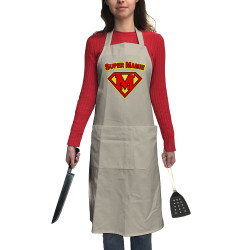 Tablier unisexe corde Super Mamie (Gondrax,Humour,Détournements,Papa Maman Papy Mamie,Fête des mères)