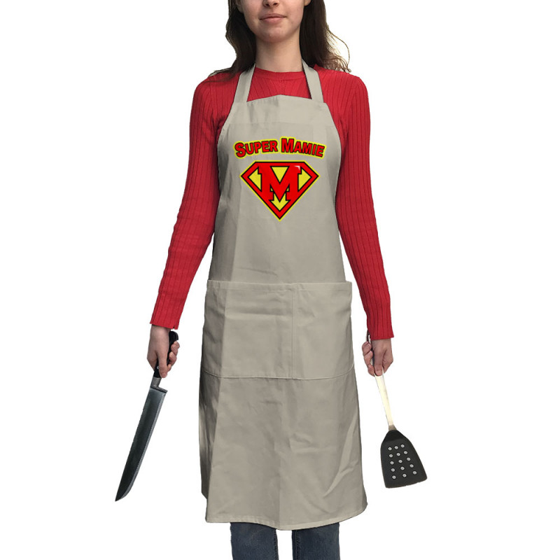 Tablier unisexe corde Super Mamie (Gondrax,Humour,Détournements,Papa Maman Papy Mamie,Fête des mères)