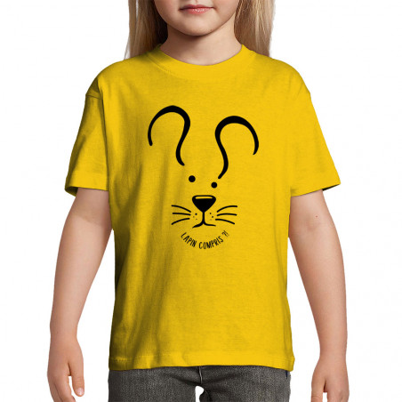 T-shirt enfant "Lapin compris"