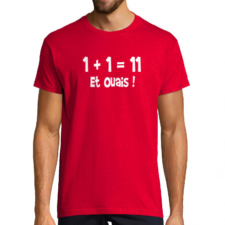 T-shirt homme "un plus un...