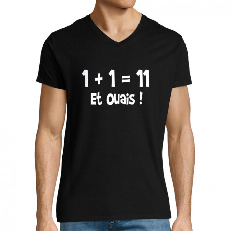 T-shirt homme col V "un...