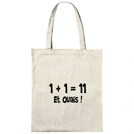 Sac shopping en toile "un...