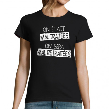 T-shirt femme "Mal retraitées"