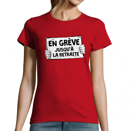 T-shirt femme "En grève...