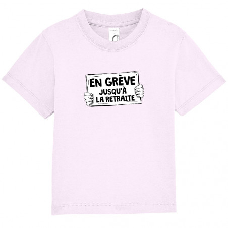 T-shirt bébé "En grève...