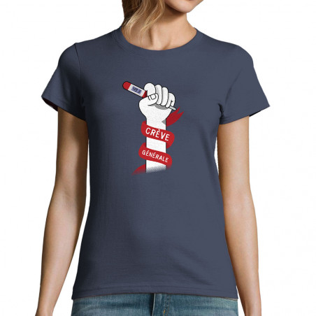 T-shirt femme "Crève générale"