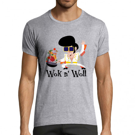T-shirt homme fit "Wok n woll"