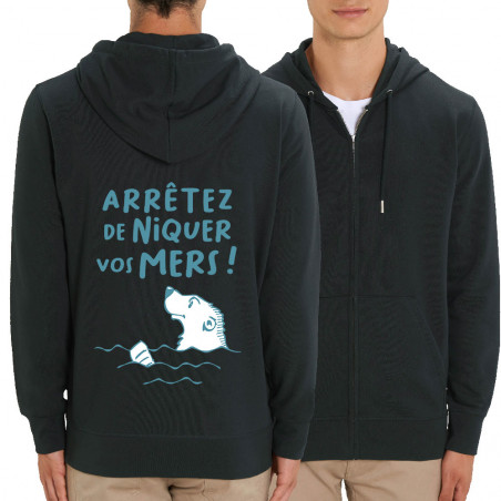 Sweat homme zippé à capuche...