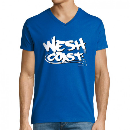 T-shirt homme col V "Wesh...