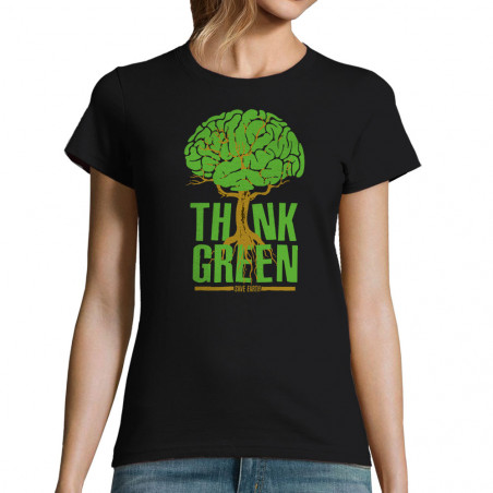 T-shirt femme "Think green...