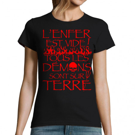 T-shirt femme "L'enfer est...