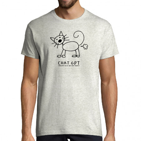 T-shirt homme "Chat GPT"
